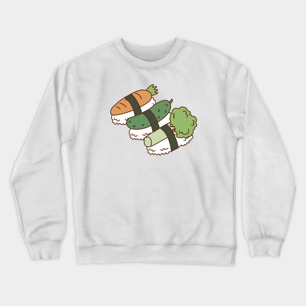 Vegetable Sushi Nigiri Crewneck Sweatshirt by blacklines